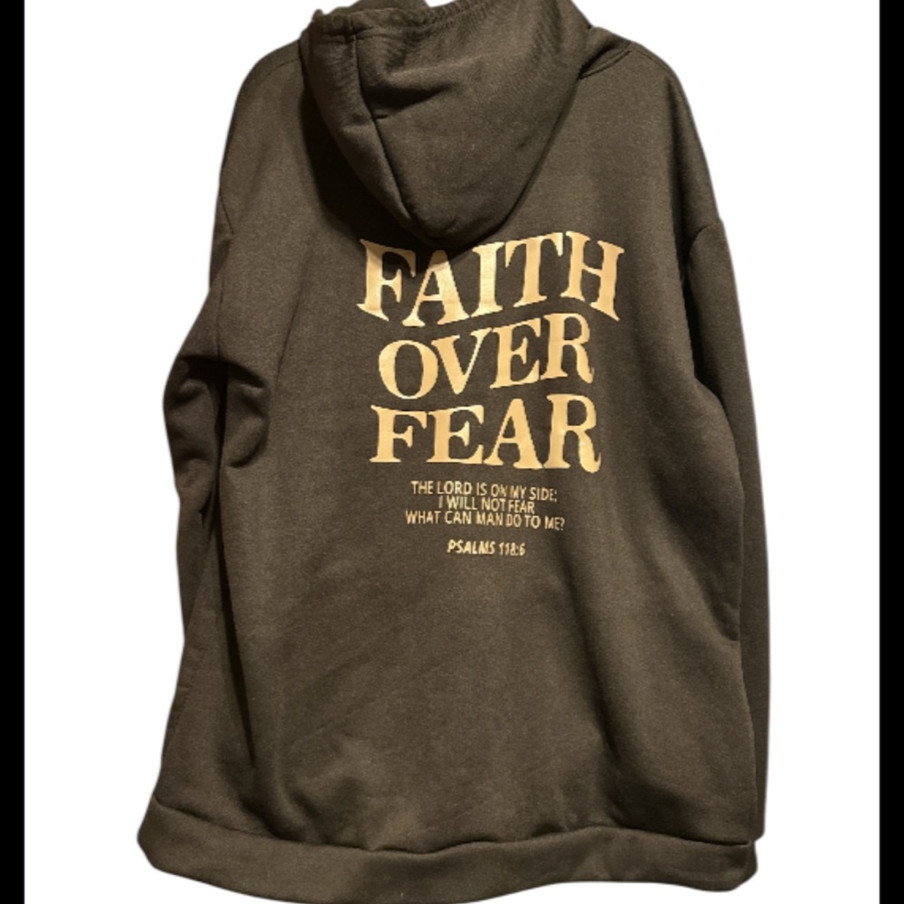 Unisex Hoodie Black & Taupe Gray